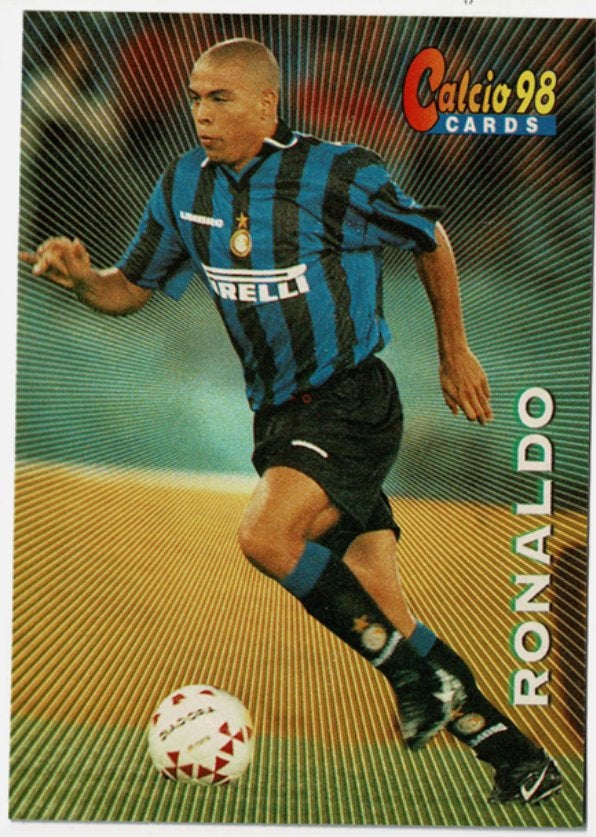 1998 Panini Calcio 98 Ronaldo Nazario Inter Milan #101, Ophalen of Verzenden, Gebruikt, Buitenlandse clubs, Spelerskaart