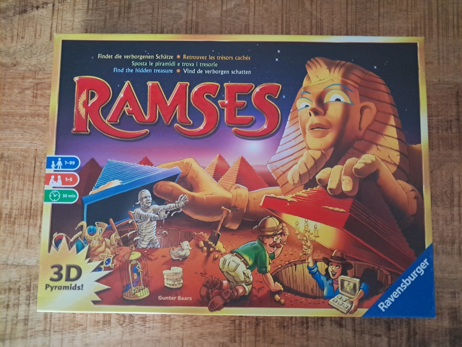 Ravensburger Ramses 3D Piramides Bordspel, Vijf spelers of meer, Ophalen of Verzenden, Gebruikt, Ravensburger