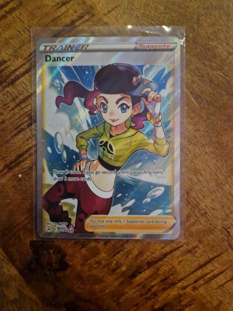 Pokémon TCG: Full Art Trainer Kaart - Dancer, Ophalen of Verzenden, Zo goed als nieuw, Losse kaart, Foil