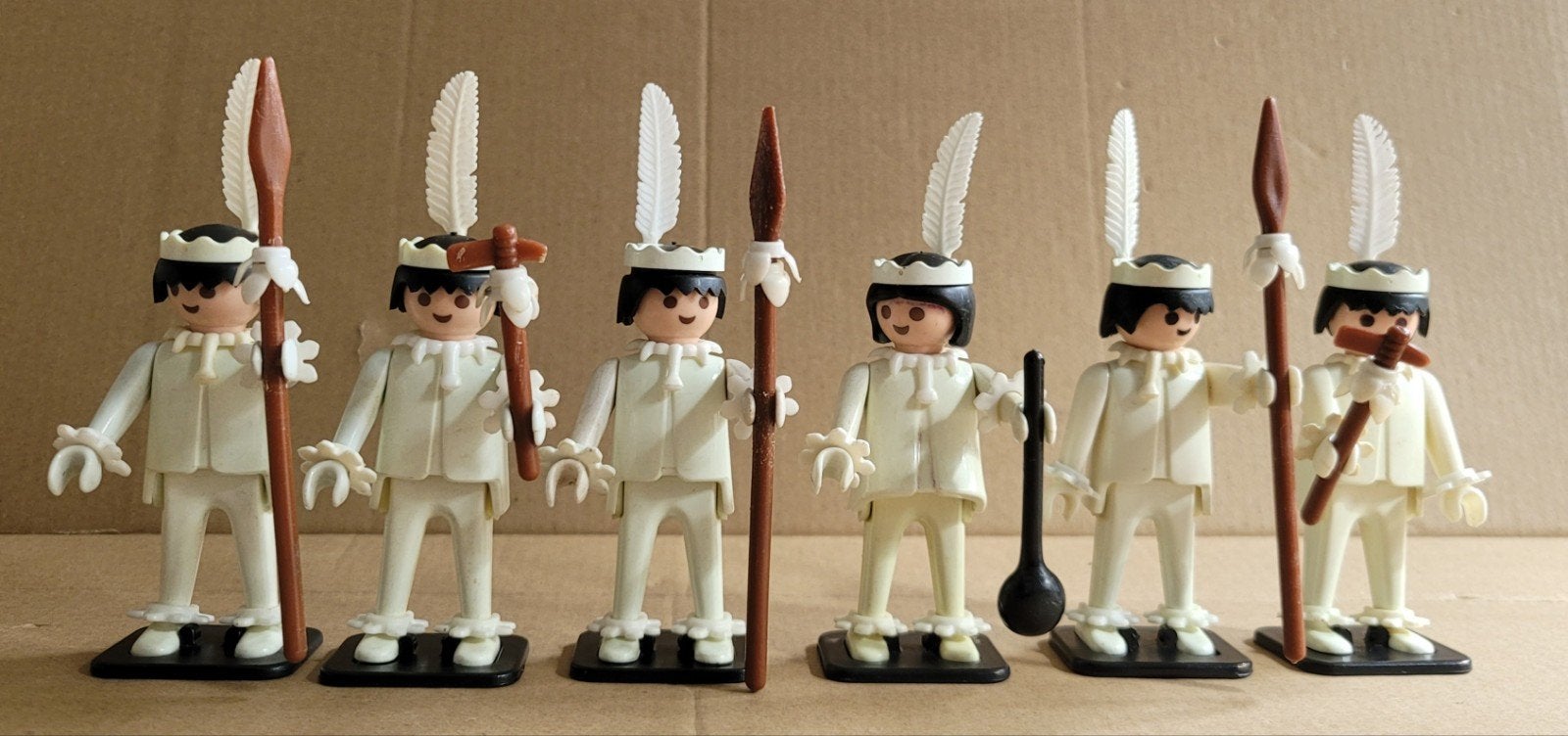 Oude playmobil klicky poppetjes color indianen, Kinderen en Baby's, Ophalen of Verzenden, Gebruikt