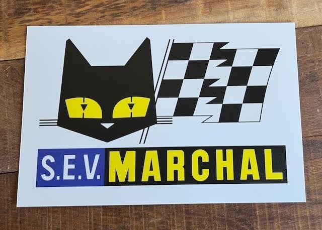 S.E.V. Marchal  logo merk reclamebord 35X23, Ophalen of Verzenden, Auto's