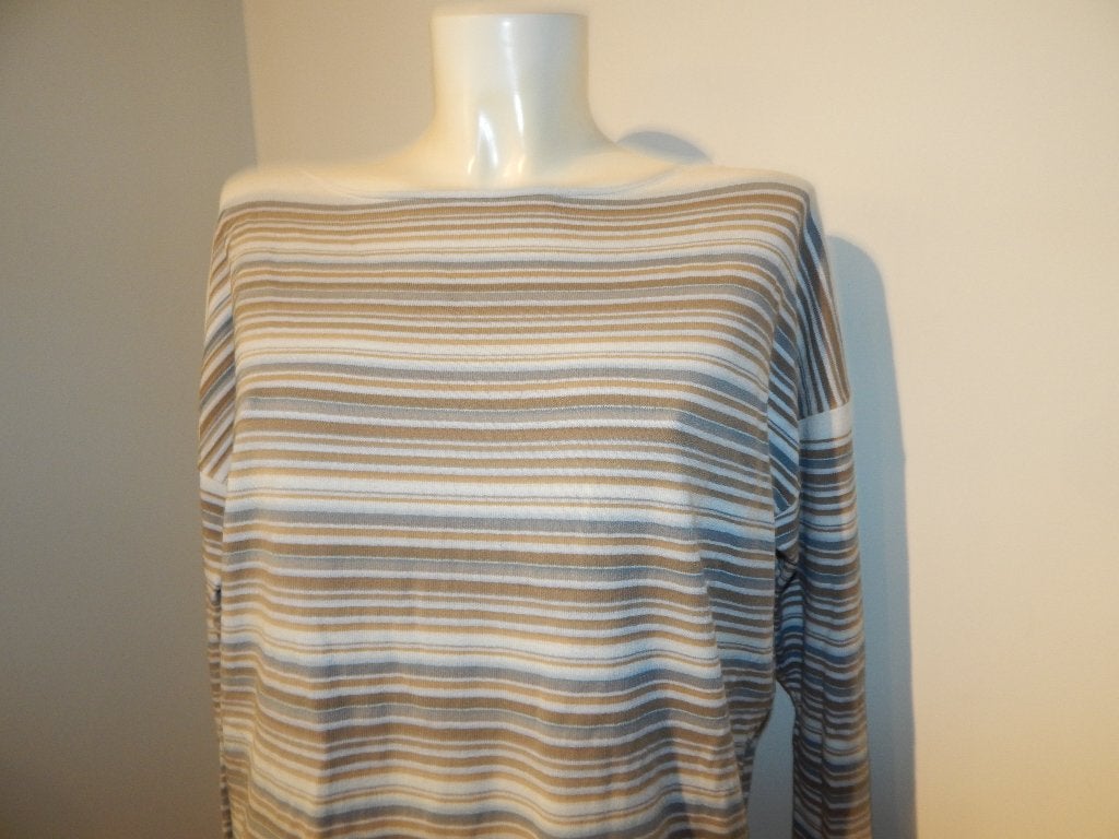 Sarah Pacini mooie fijn gebreide trui strepen mt One Size, Kleding | Dames, Truien en Vesten, Sarah Pacini, Maat 42/44 (L), Zo goed als nieuw