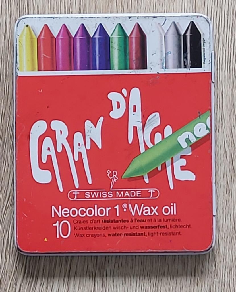 Vintage Leeg Blikje CARAN D'ACHE Neocolor 1., Ophalen of Verzenden, Gebruikt, Overige, Overige merken