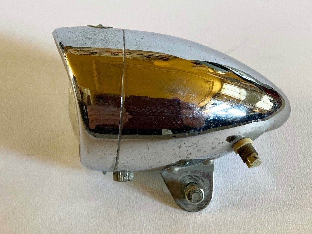 Oude fiets koplamp Raleigh, Ophalen of Verzenden, Gebruikt, Dynamo, Voorlicht