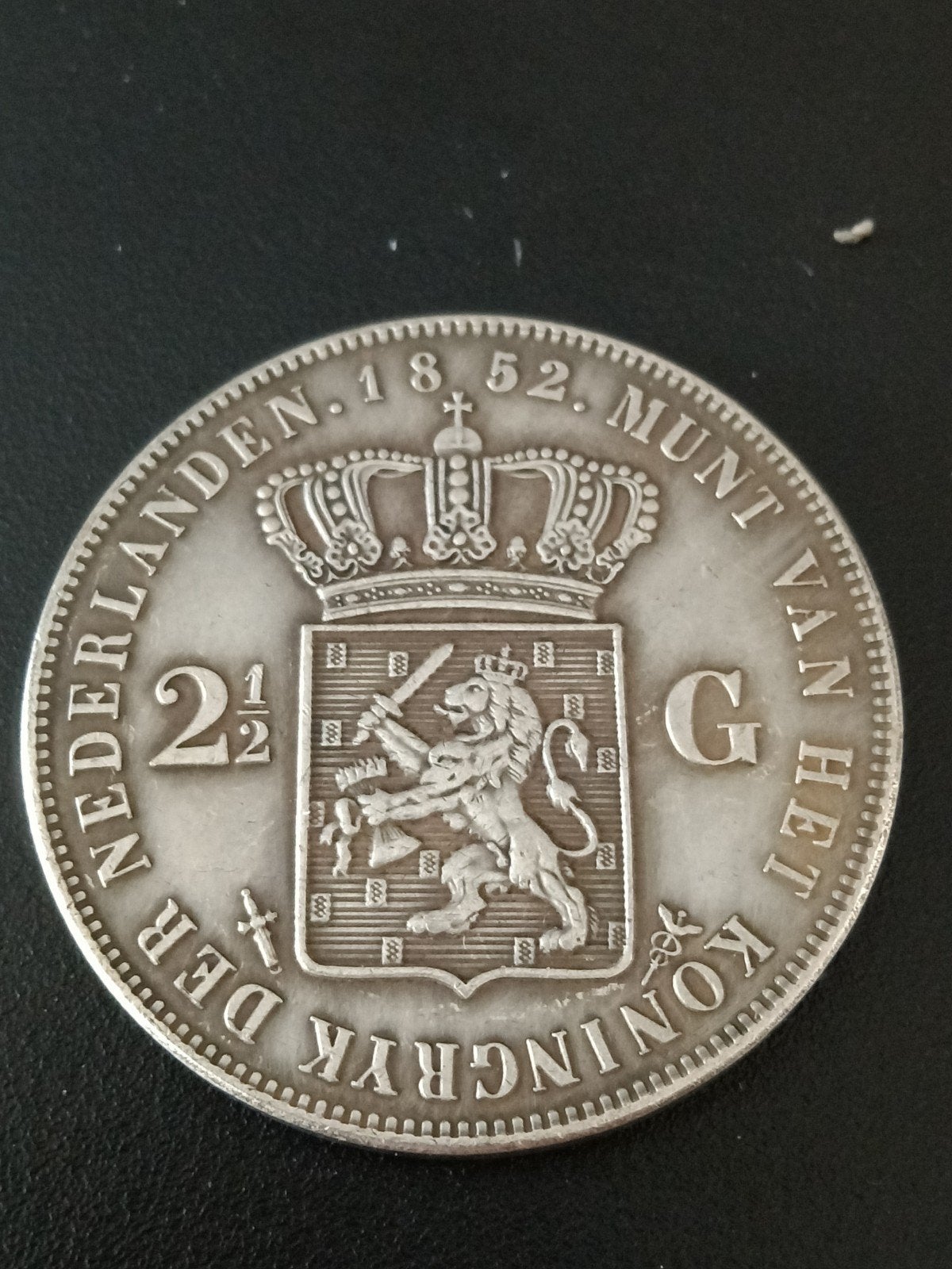 Rijksdaalder 1852 Willem drie, Ophalen of Verzenden, Koning Willem III, 2½ gulden