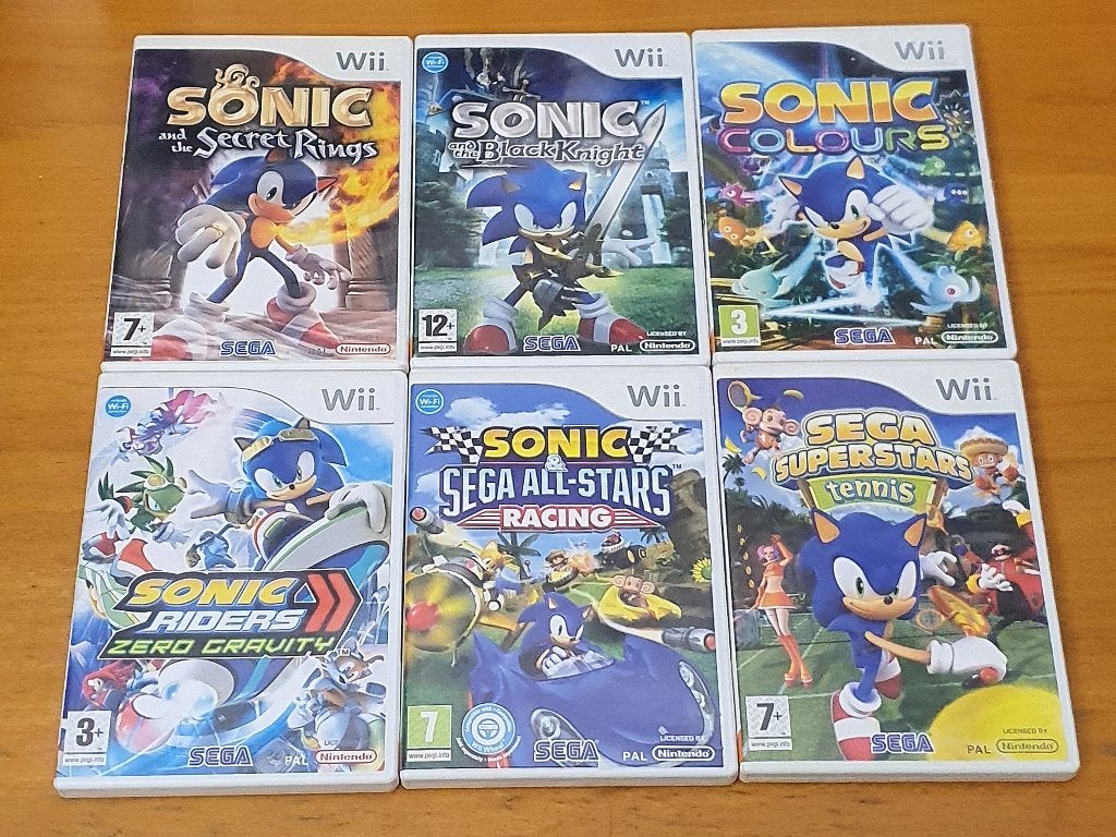 WII | 6x NINTENDO WII SONIC GAMES, Avontuur en Actie, Gebruikt, Ophalen of Verzenden, 3 spelers of meer