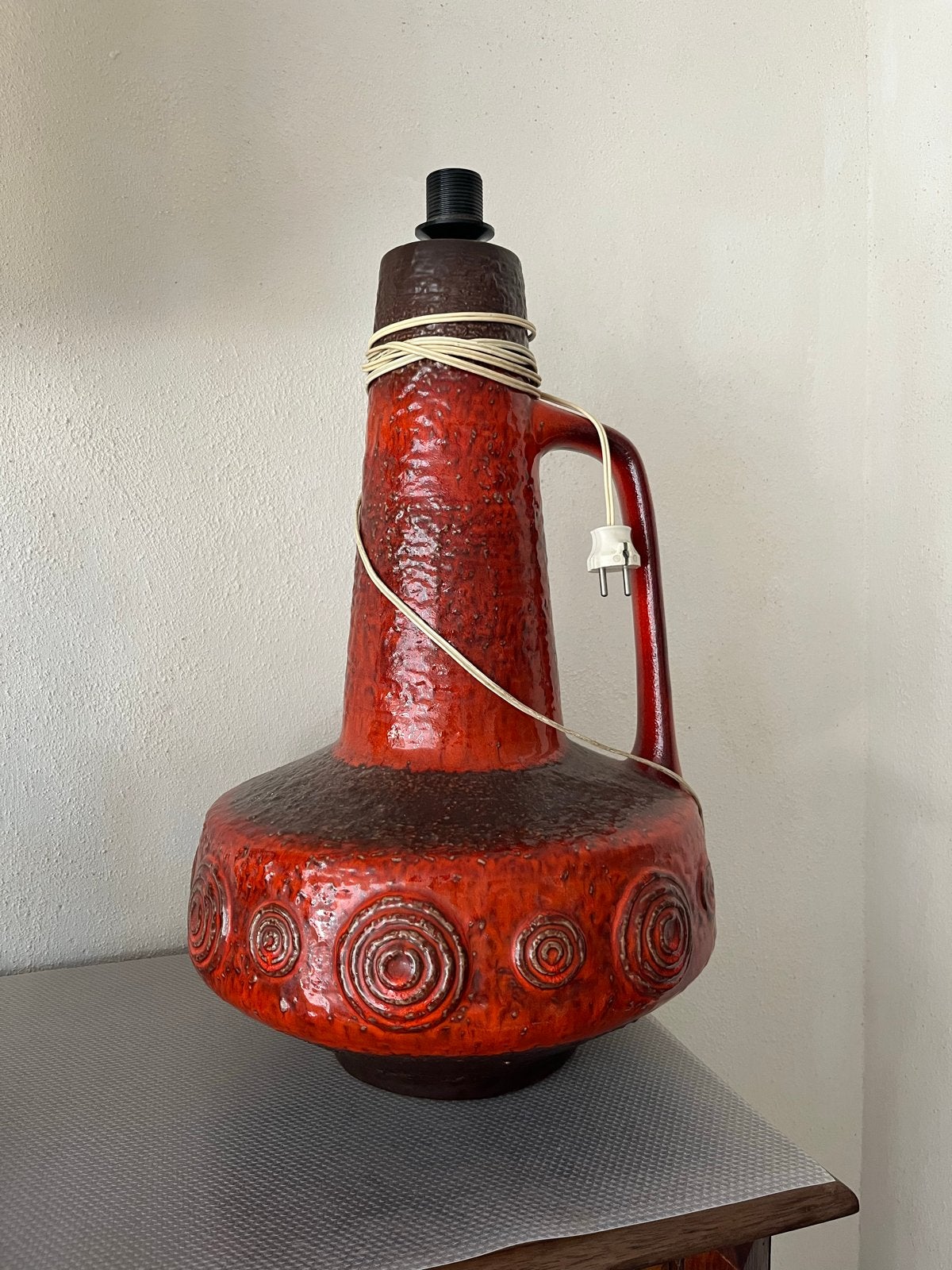 West Germany vloerlamp oranje, Ophalen, Huis en Inrichting