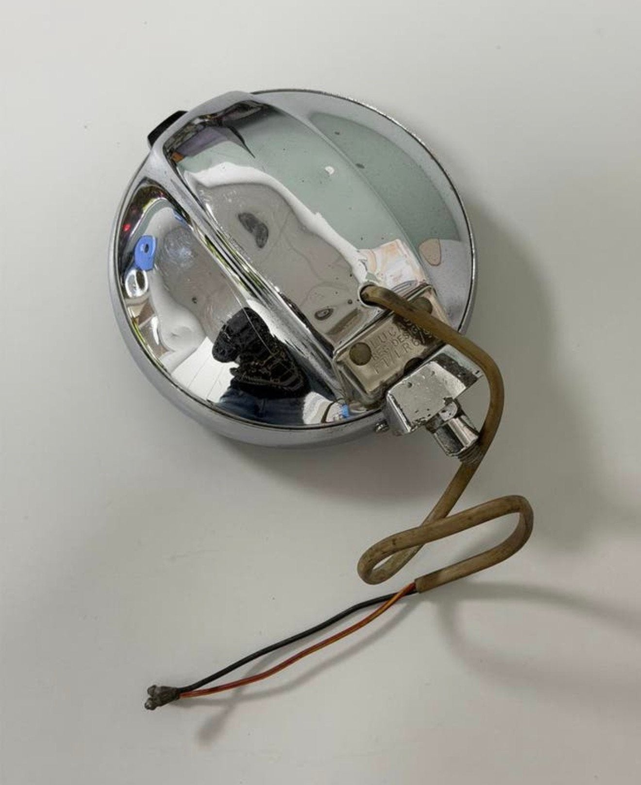 Lucas FT/LR6/9 Chrome Mistlamp Oldtimer Werkend verstraler, Ophalen of Verzenden, H, H, H