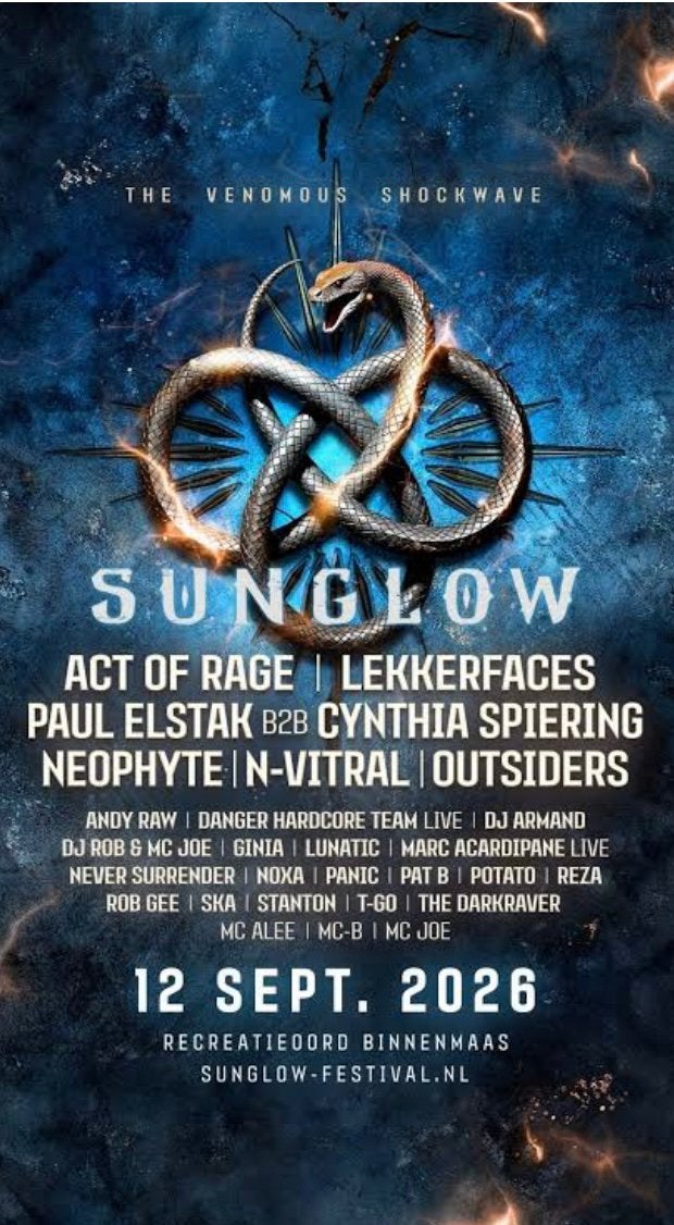 2 tickets voor Sunglow op zaterdag 12 september 2026, Twee personen