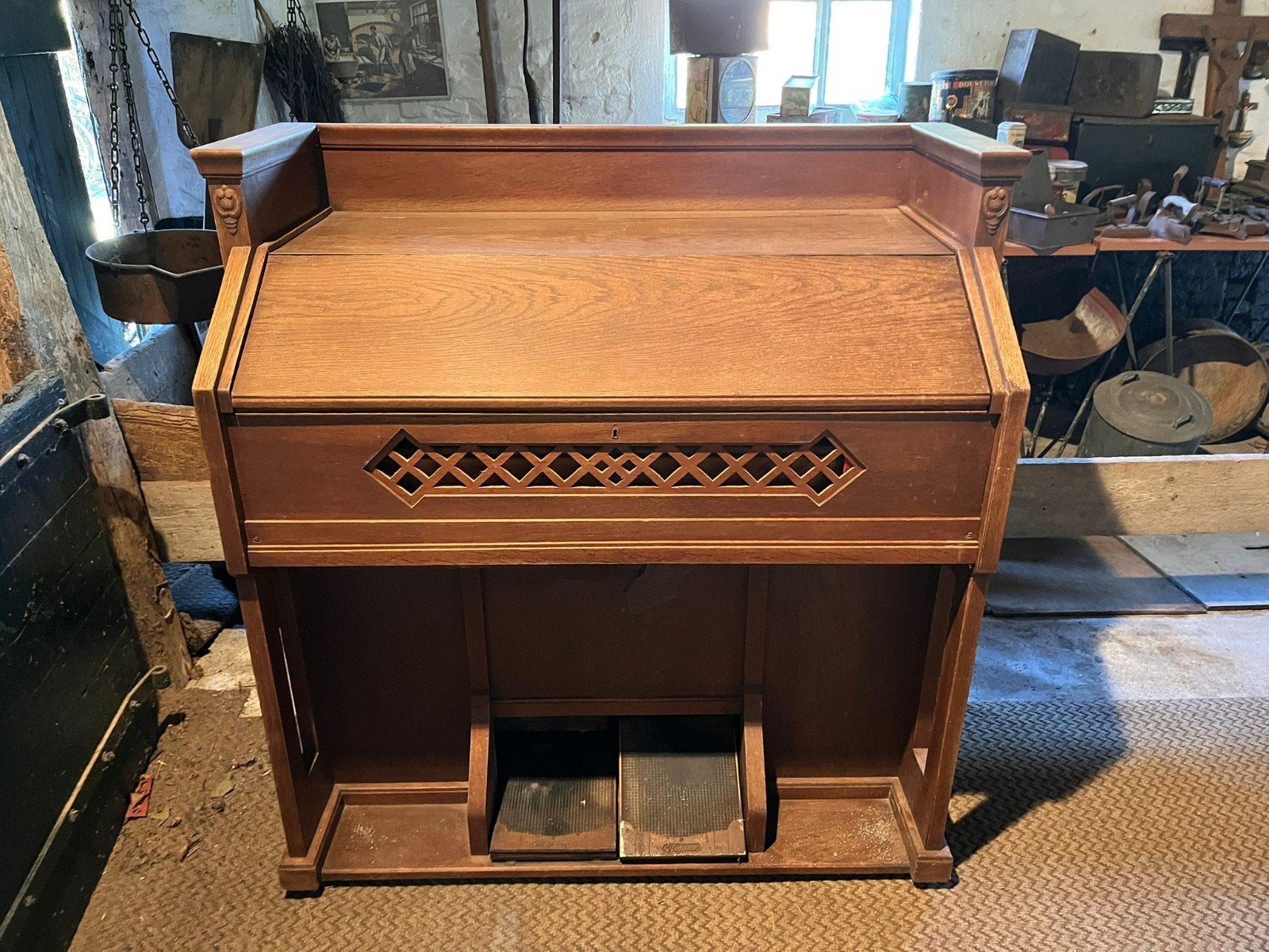 Antiek harmonium Köhler, Ophalen