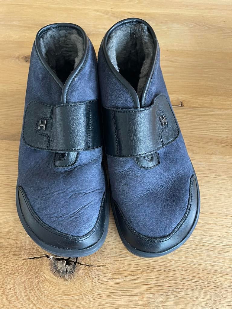 Helvesko model Lima 39 pantoffel, Blauw, Ophalen of Verzenden, Pantoffels of Sloffen, Gedragen