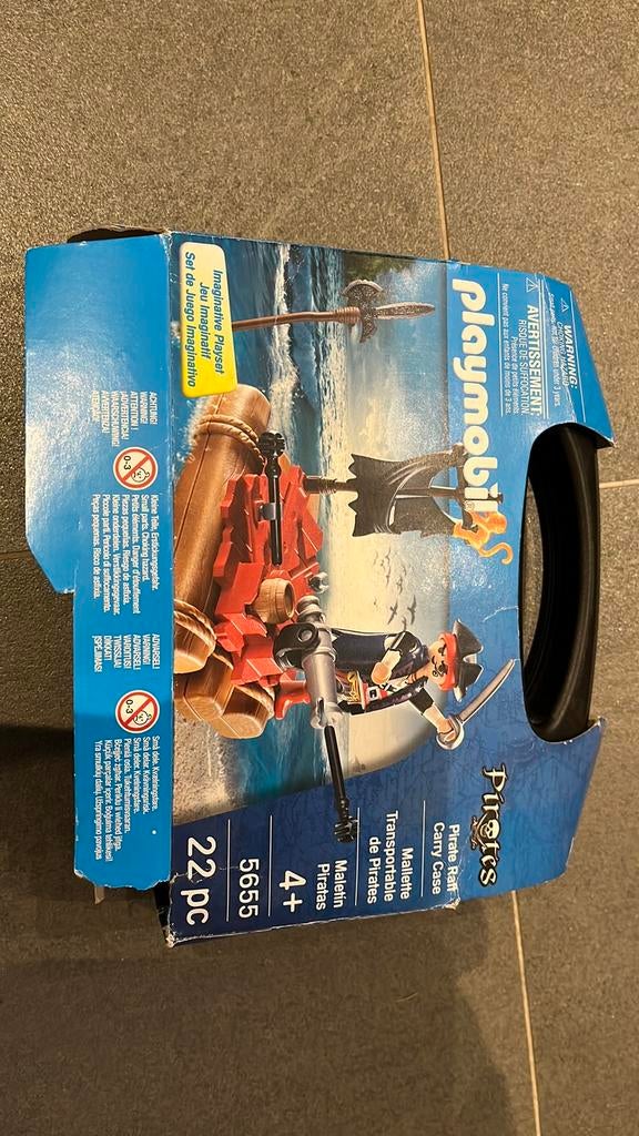 Playmobil Pirates set 5655 piraten vlot in koffer compleet, Ophalen of Verzenden, Gebruikt