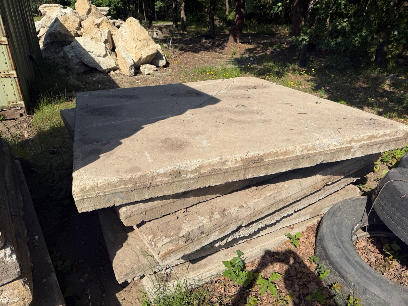 Stelconplaten 24 stuks 200x200x16, Tuin en Terras, Ophalen, Gebruikt, Overige materialen