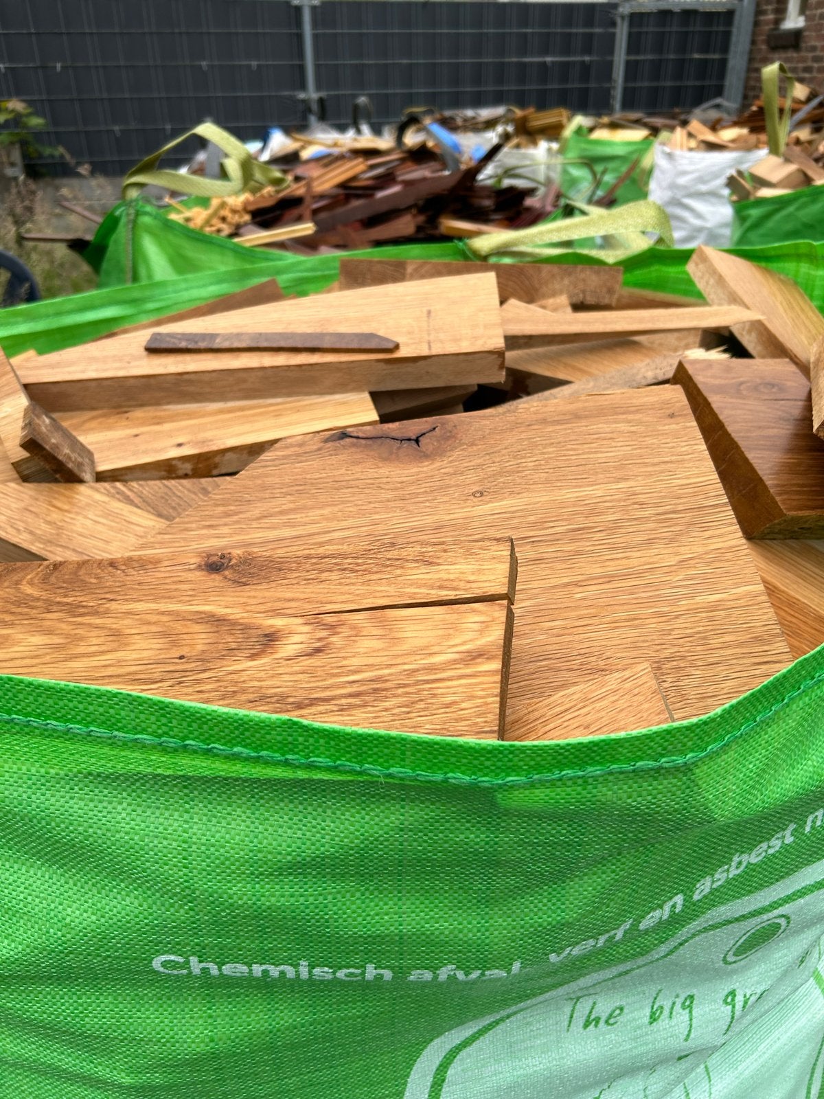 Brandhout hardhout - direct te gebruiken, 6 m³ of meer, Ophalen of Verzenden, Eikenhout, Blokken