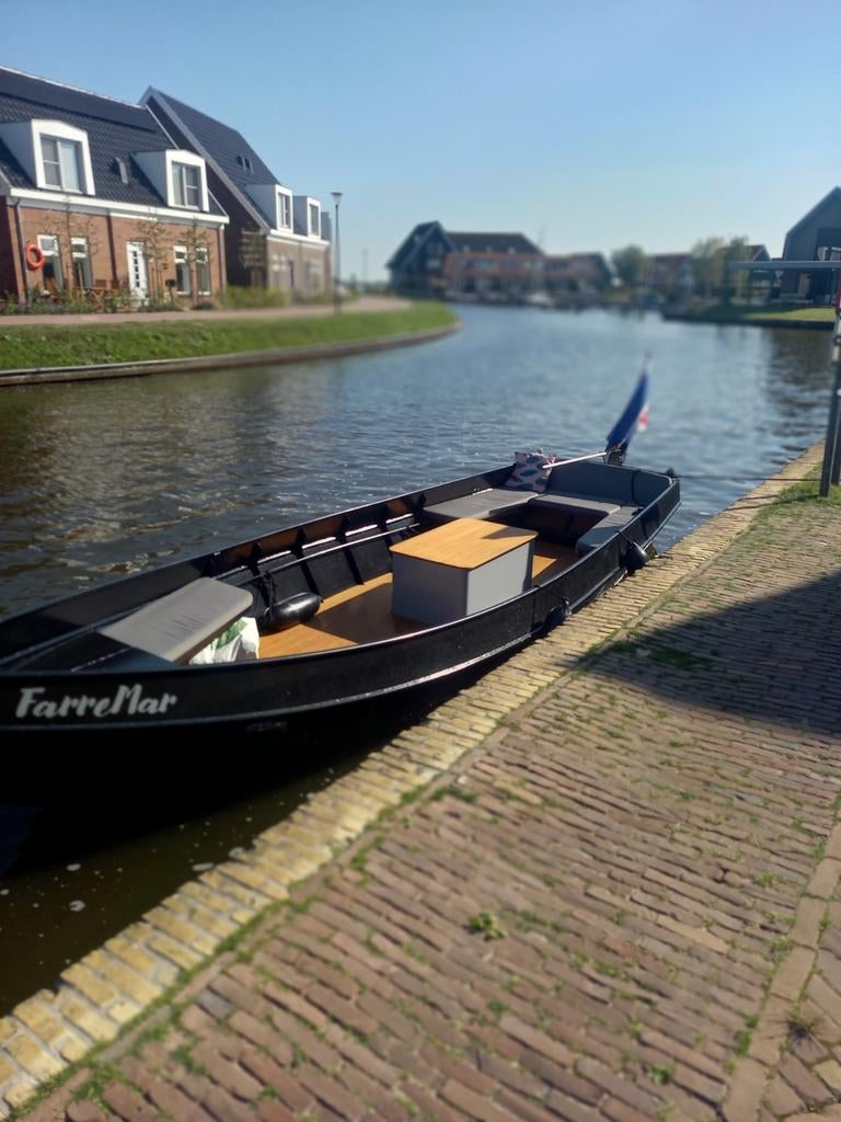 Sloep/vlet staal zeer stabiel 6,6 Mtr, Ophalen, Staal, Diesel, Binnenboordmotor