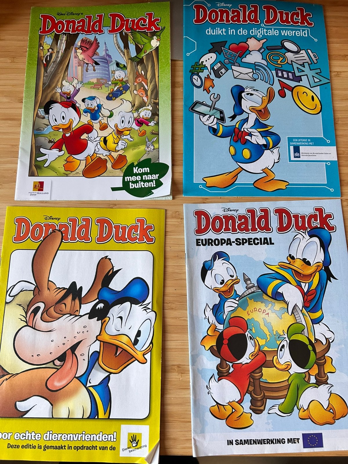 Donald Duck specials 4 exemplaren eu rijksoverheid, Ophalen of Verzenden, Gelezen, Overige typen