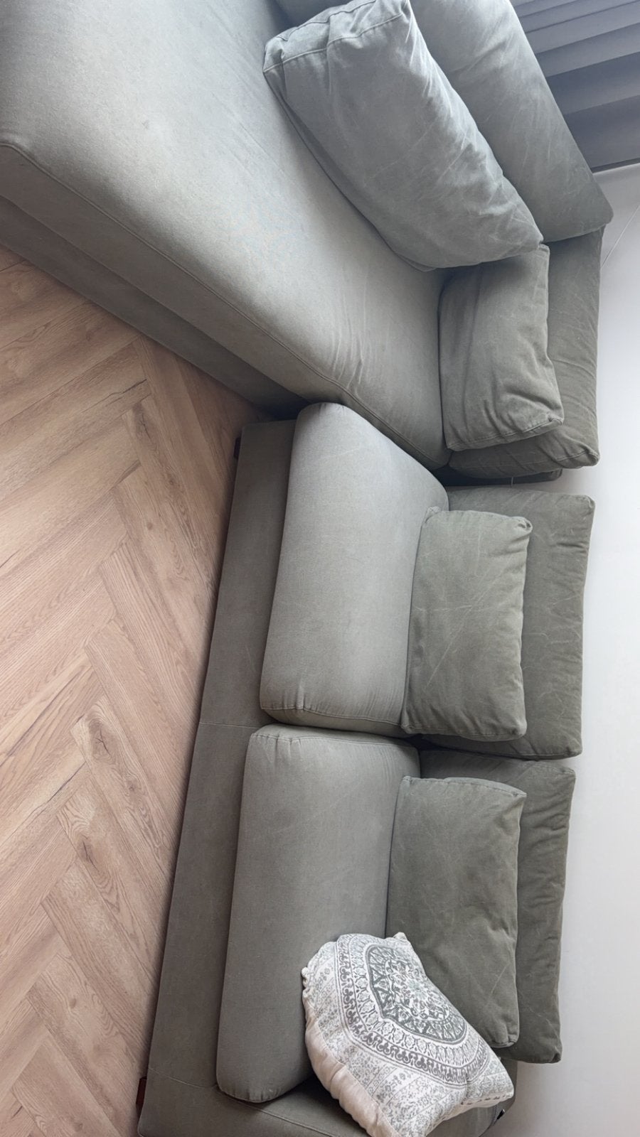 Gratis ophalen, Ophalen, Gebruikt, 100 tot 125 cm, Hoekbank