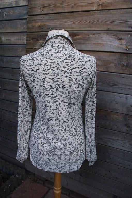 Blouse beige/ zwart Studio Anneloes mt XS Travel Vaste prijs, Studio Anneloes, Zwart, Ophalen of Verzenden, Zo goed als nieuw