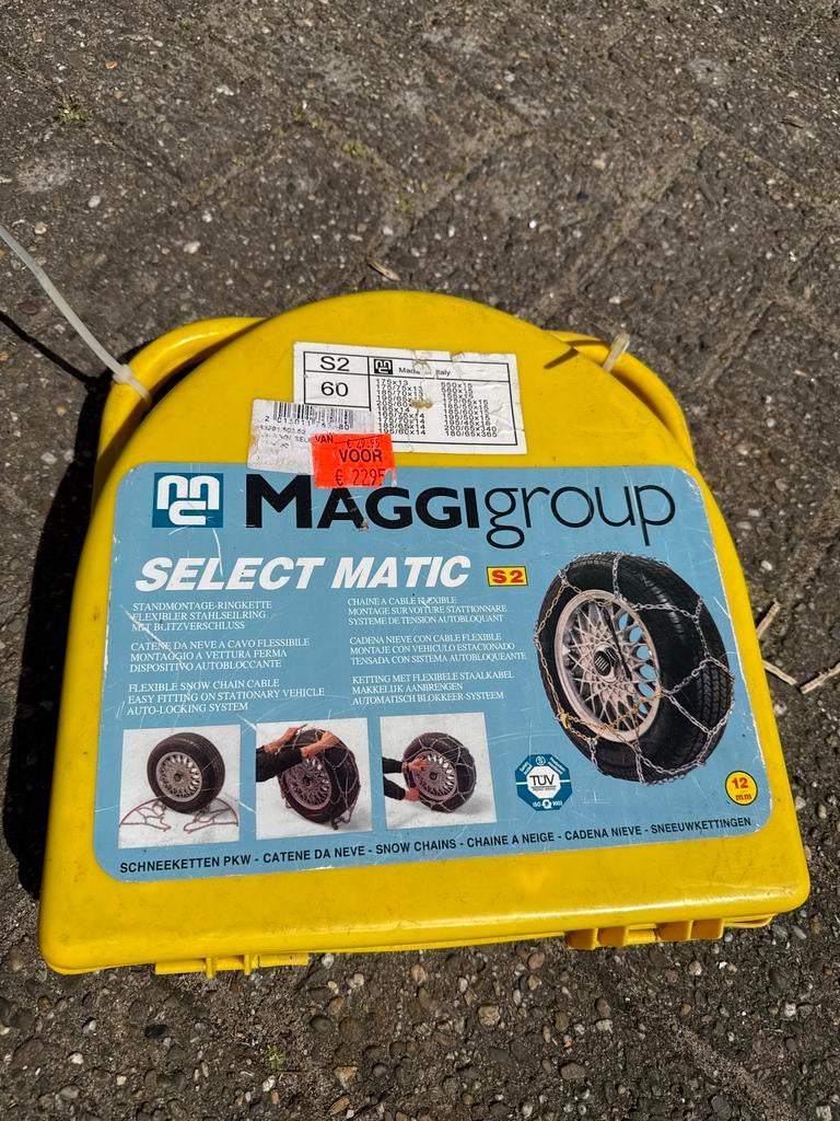 MaggiGroup Select Matic S2 Sneeuwkettingen - Maat 60, Auto diversen, Sneeuwkettingen, Gebruikt, Ophalen of Verzenden