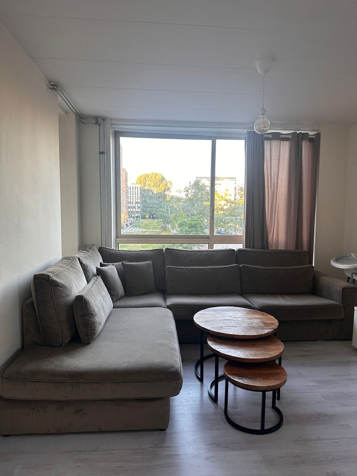 Complete woonkamer inboedel: bank, salontafels, eettafel enz, Ophalen