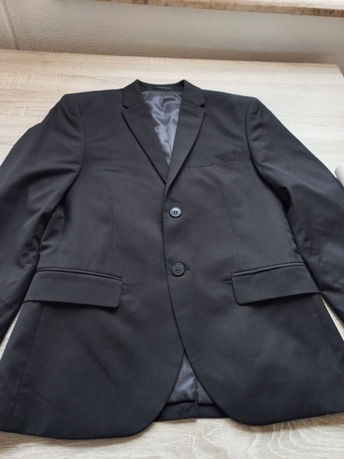 H&M Slim Fit Pak Zwart - Zo goed als nieuw, Maat 48, Maat 48/50 (M), Zwart, Ophalen of Verzenden, Zo goed als nieuw