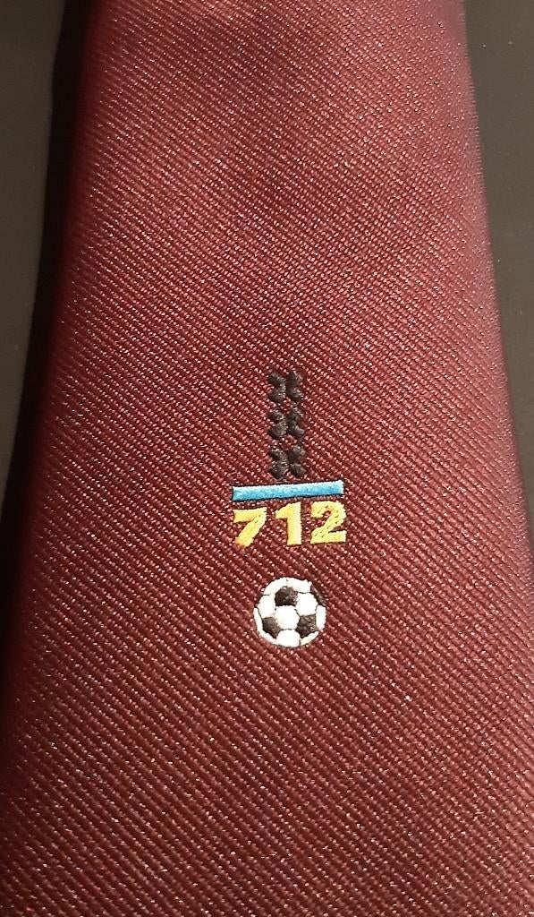 Amsterdam 712 Voetbaltoernooi 1987 stropdas rood, Ophalen of Verzenden, Nieuw, Gebruiksvoorwerp