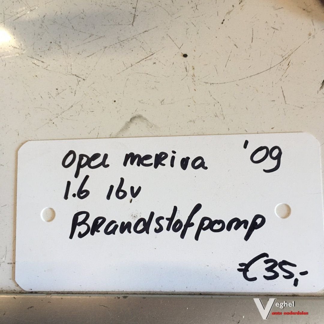 Opel Meriva 1.6 16v 2009 Brandstofpomp, Gebruikt, -, -, Ophalen of Verzenden