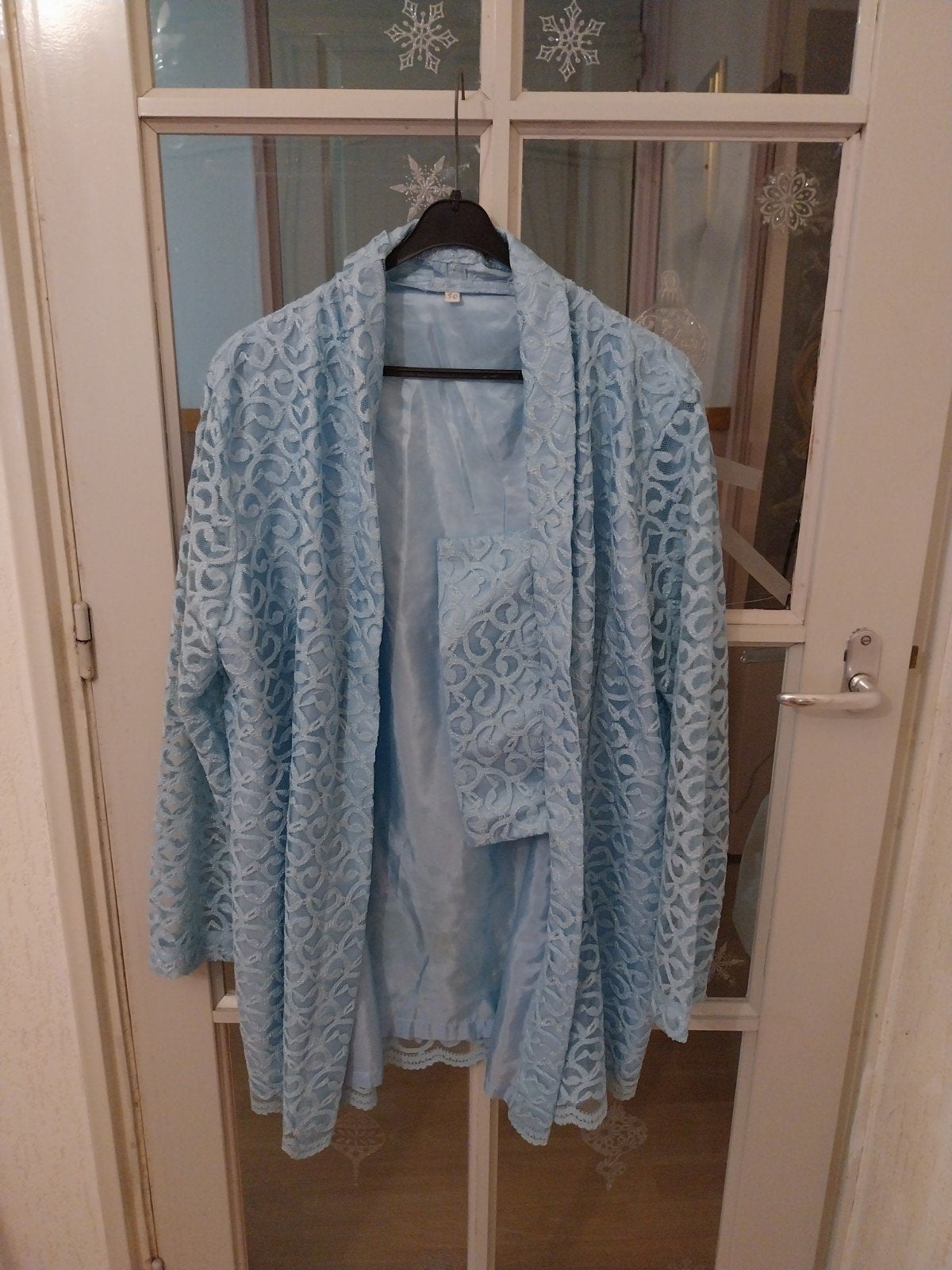 Mooie licht blauwe kebaya., Kleding | Dames, Ophalen of Verzenden, Zo goed als nieuw, Blauw, Blouse of Tuniek