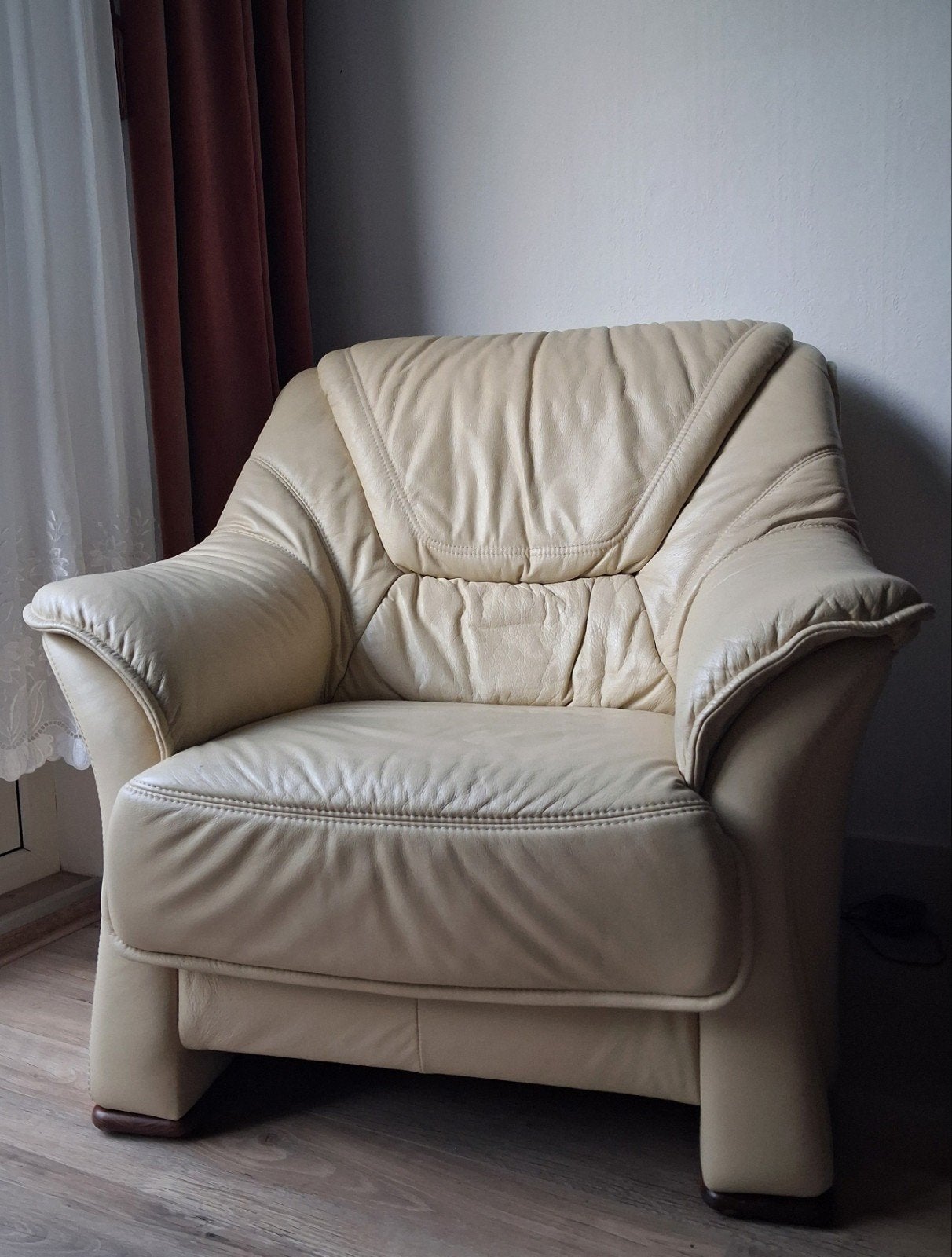 Lederen/Vintage/Fauteuil/Himolla, Huis en Inrichting, Ophalen, Eenpersoons, Molla, Zo goed als nieuw