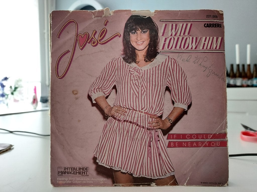 7" Single José - I Will Follow Him / If I Could Be Near You, Ophalen of Verzenden, Gebruikt, Pop