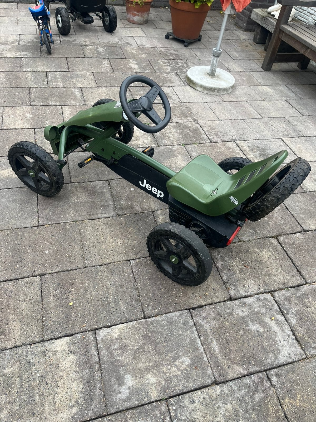 Berg skelter jeep, Ophalen, Gebruikt, Berg