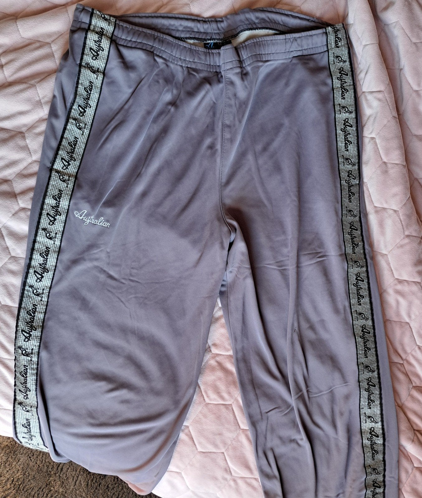 Australian trainingsbroek jaren '90 zilveren bies!, Ophalen of Verzenden, Gedragen, Overige kleuren, Australian