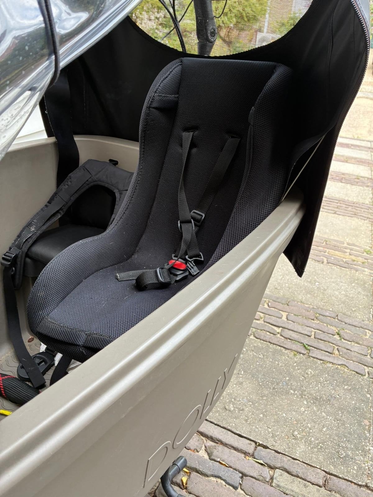 Baby/dreumes stoeltje voor Dolly bakfiets, Ophalen, Gebruikt, 1 kind, Overige merken