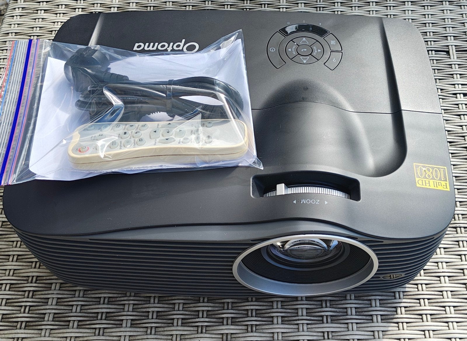optoma EH501 Fullhd beamer 5000 ansilumen met garantie, Refurbished, Ophalen of Verzenden, DLP, Full HD (1080)