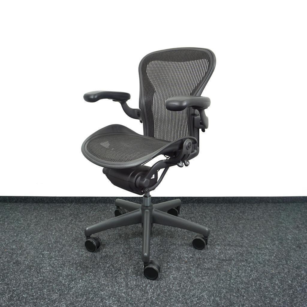 Herman Miller Aeron type A Bureaustoel | Ergonomisch, Huis en Inrichting, Bureaustoelen, Gebruikt, Bureaustoel, Zwart, Ergonomisch