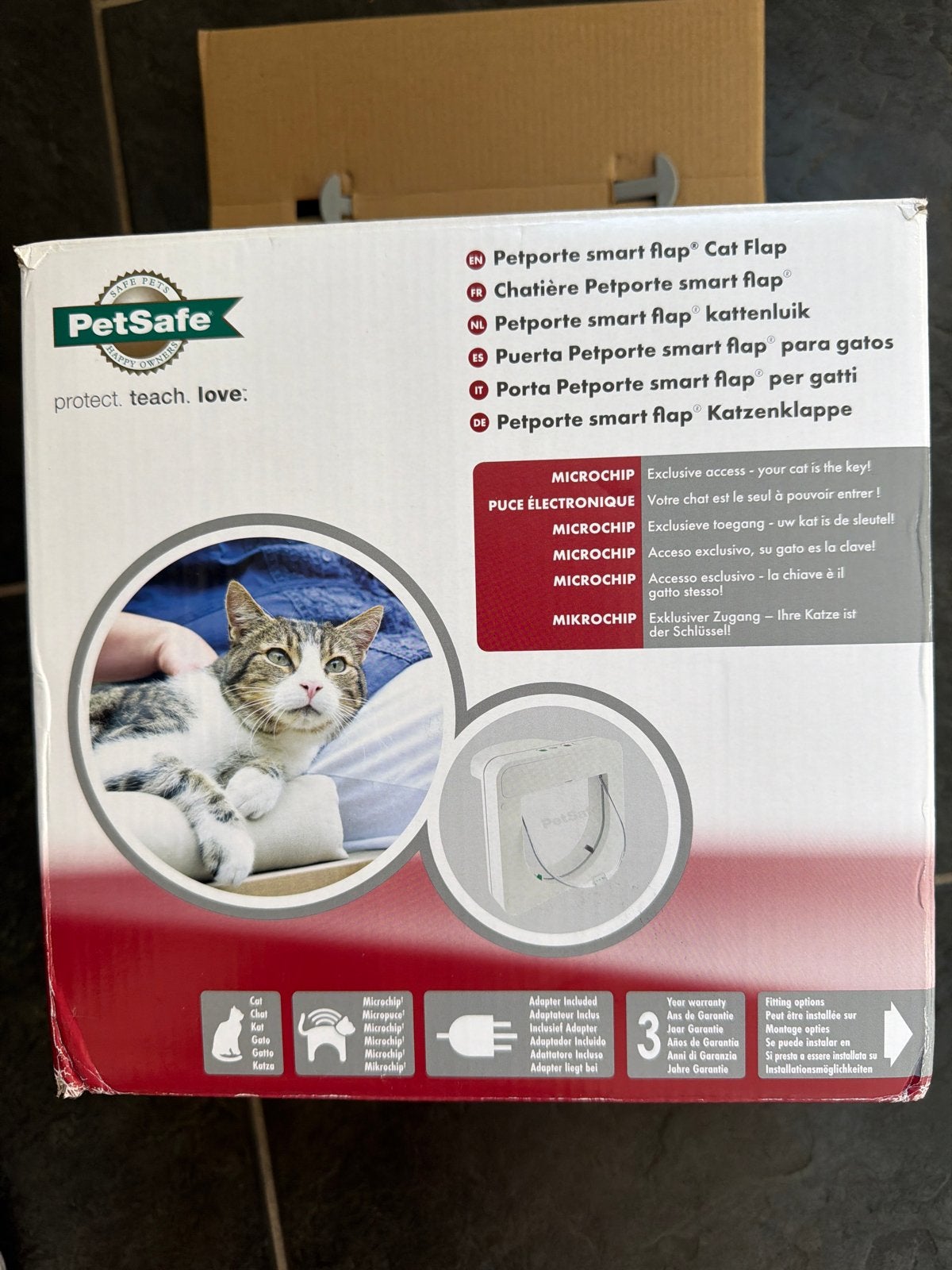Petsafe petporte smart flap kattenluik (micro chip), Dieren en Toebehoren, Ophalen of Verzenden, Nieuw