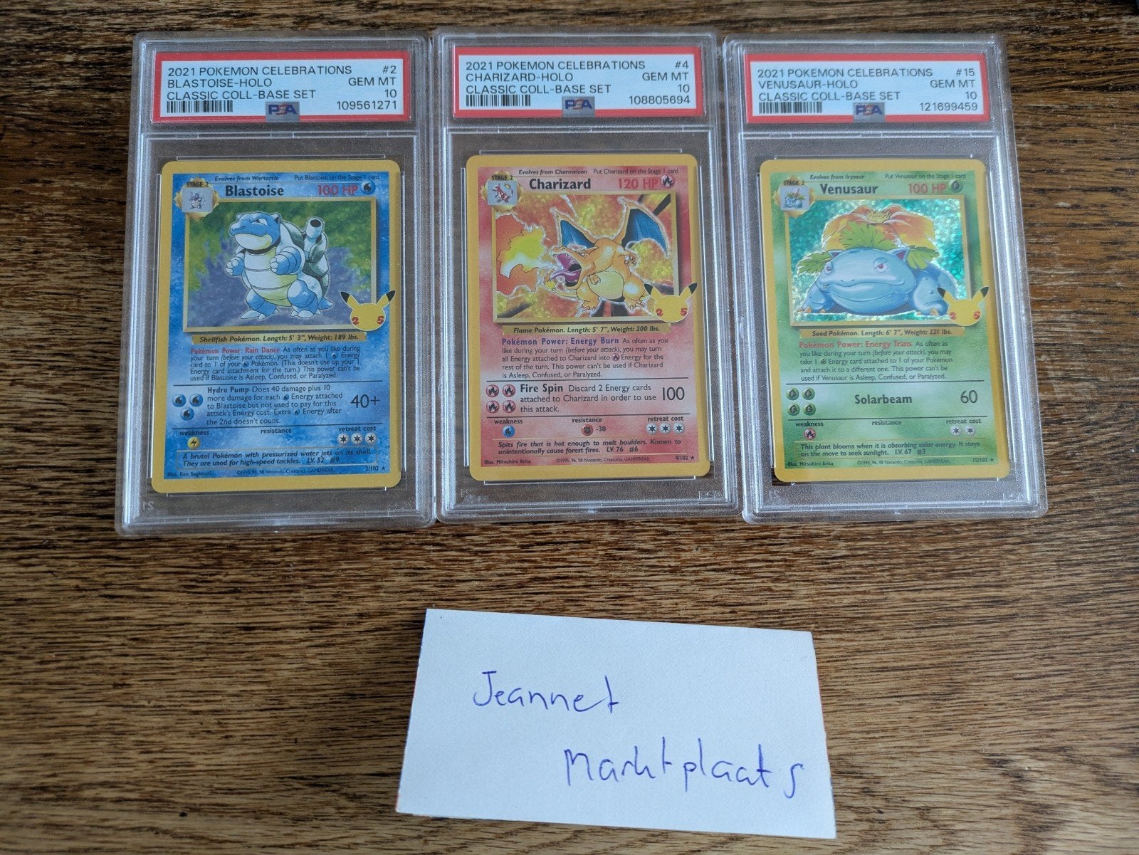 Charizard Blastoise Venusaur Celebrations Pokemon Psa 10, Ophalen of Verzenden, Nieuw