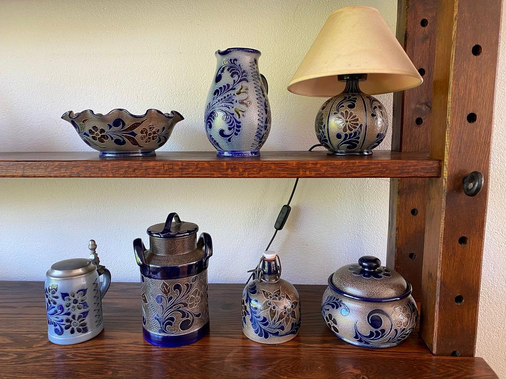 Wico Töpferware Zoutgeglazuurd Keramiek Set, Antiek en Kunst, Antiek | Servies compleet, Ophalen of Verzenden