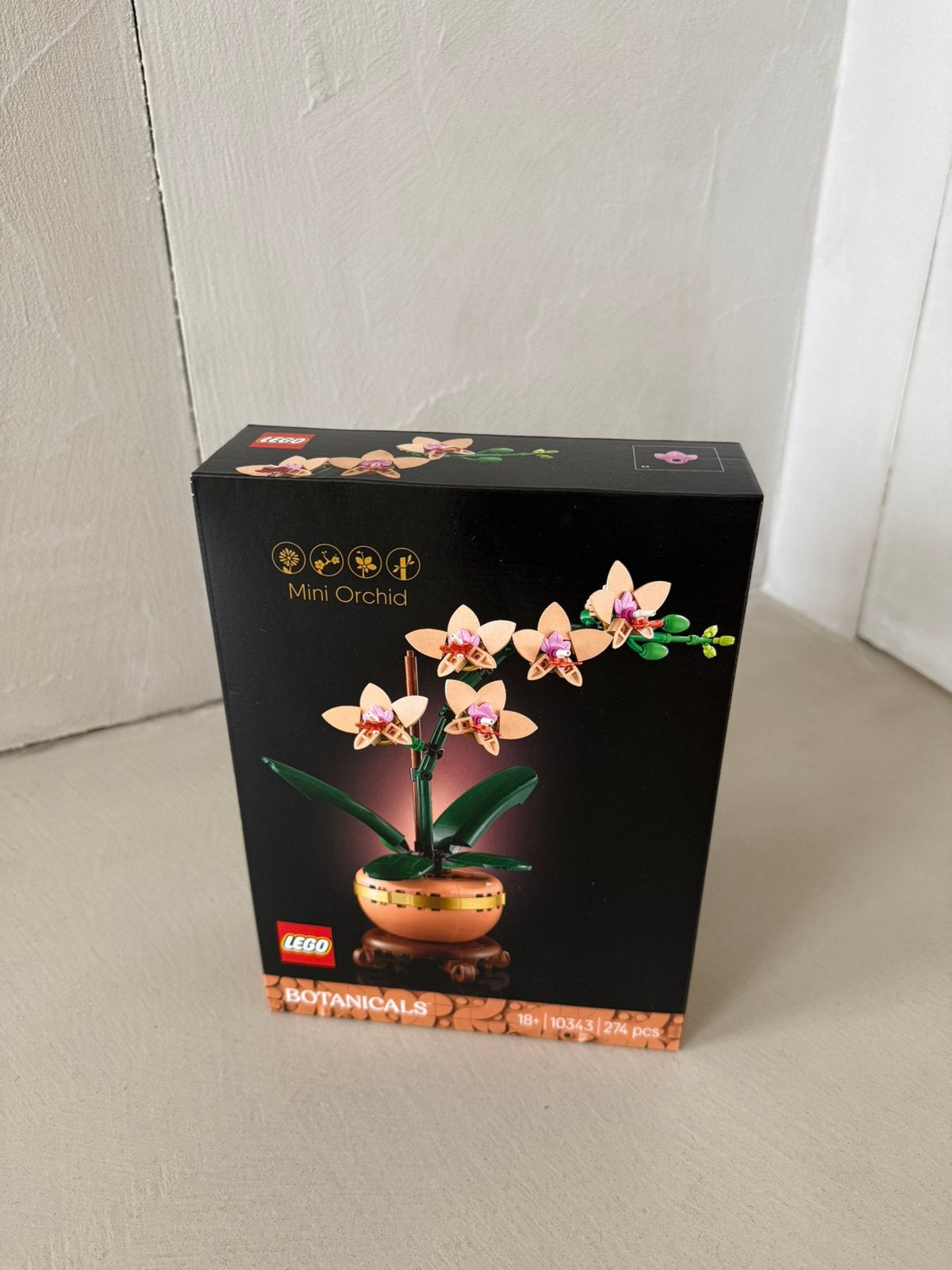 LEGO Botanicals Mini Orchid/Orchidee - 10343 - 274 pcs, Ophalen of Verzenden, Minder dan 500 stukjes, Nieuw, Rubik's of 3D-puzzel