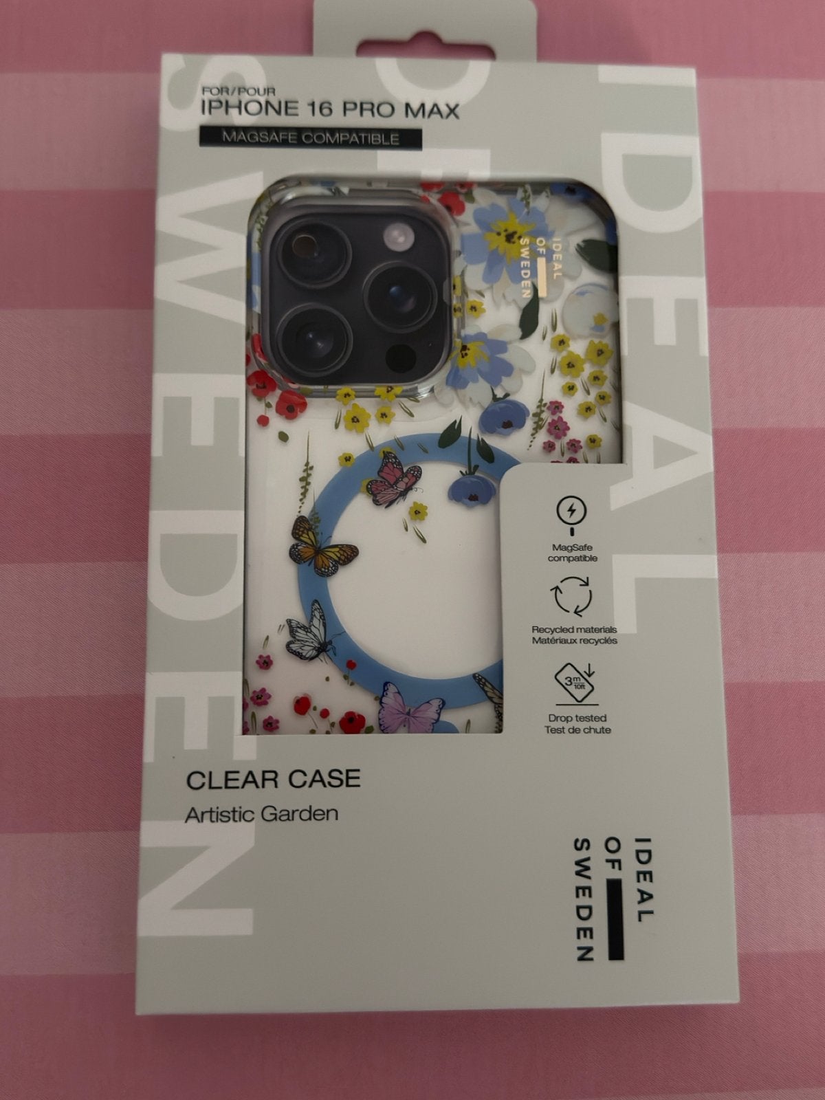 Ideal of Sweden Clear Case Artistic Garden iPhone 16 Pro Max, Kunststof, IPhone 16 Pro Max, MagSafe, Nieuw