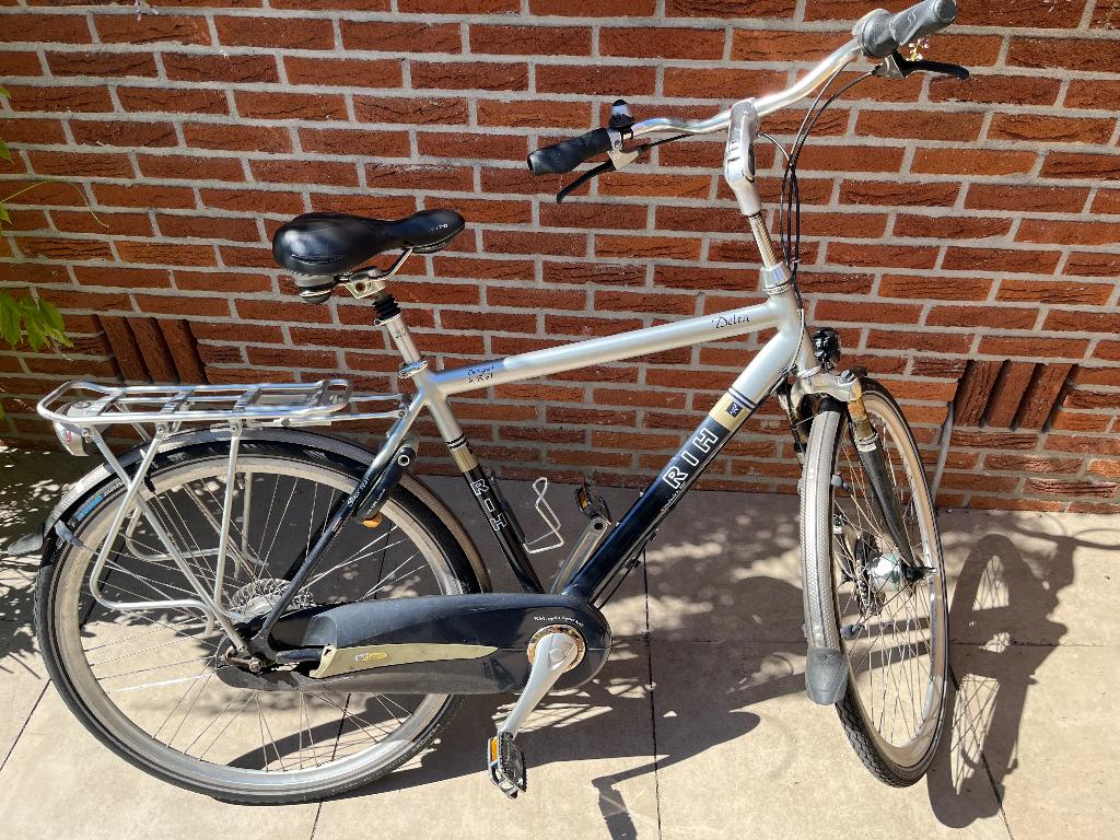 RIH Delta herenfiets – framemaat 52, rijdt perfect!, Fietsen en Brommers, Fietsen | Heren | Herenfietsen, Gebruikt, Velgrem, Versnellingen