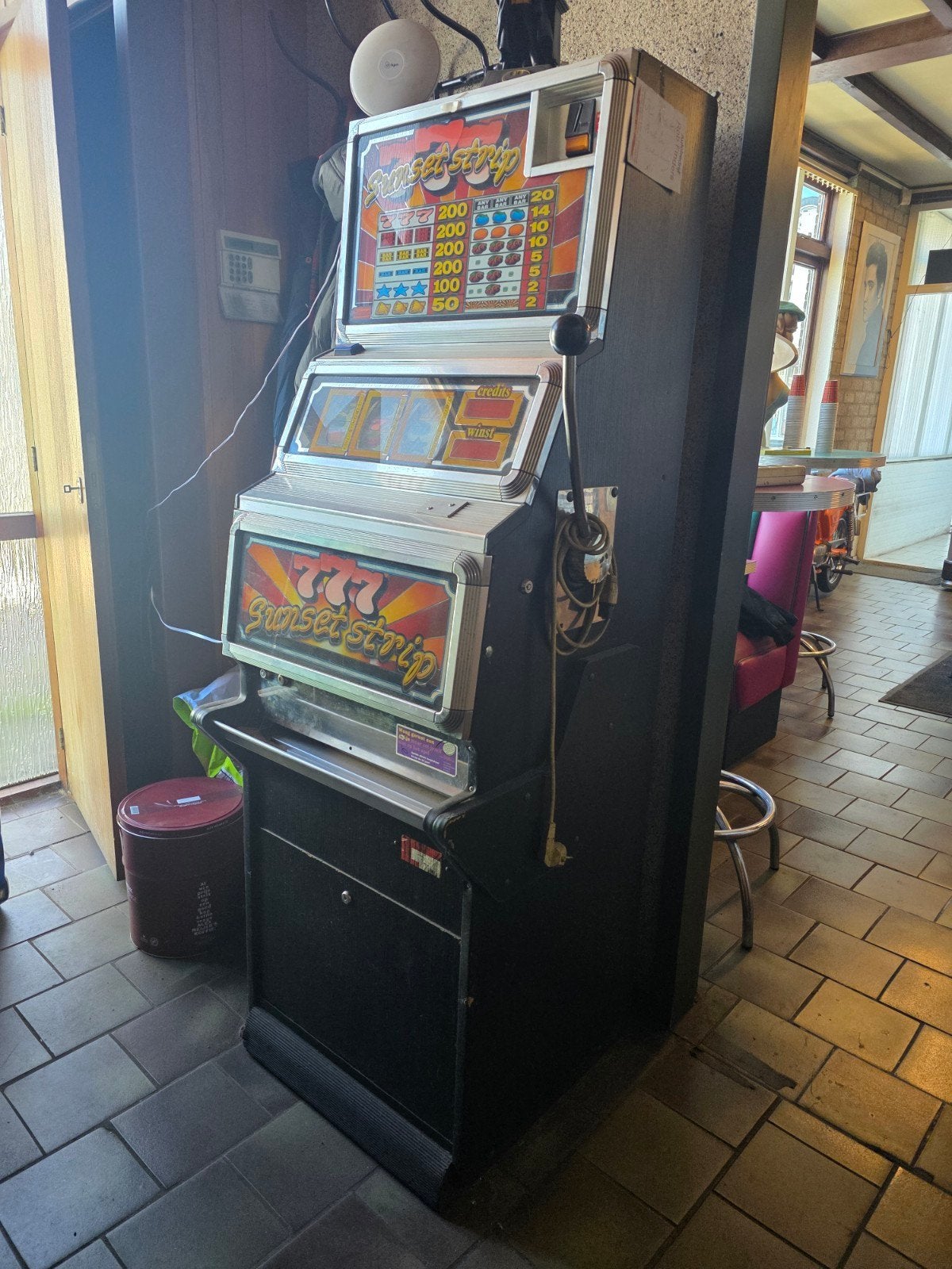 ​Oude gokkast / fruitautomaat Barcrest "777 Sunset Strip", Overige munten, Ophalen, Gebruikt