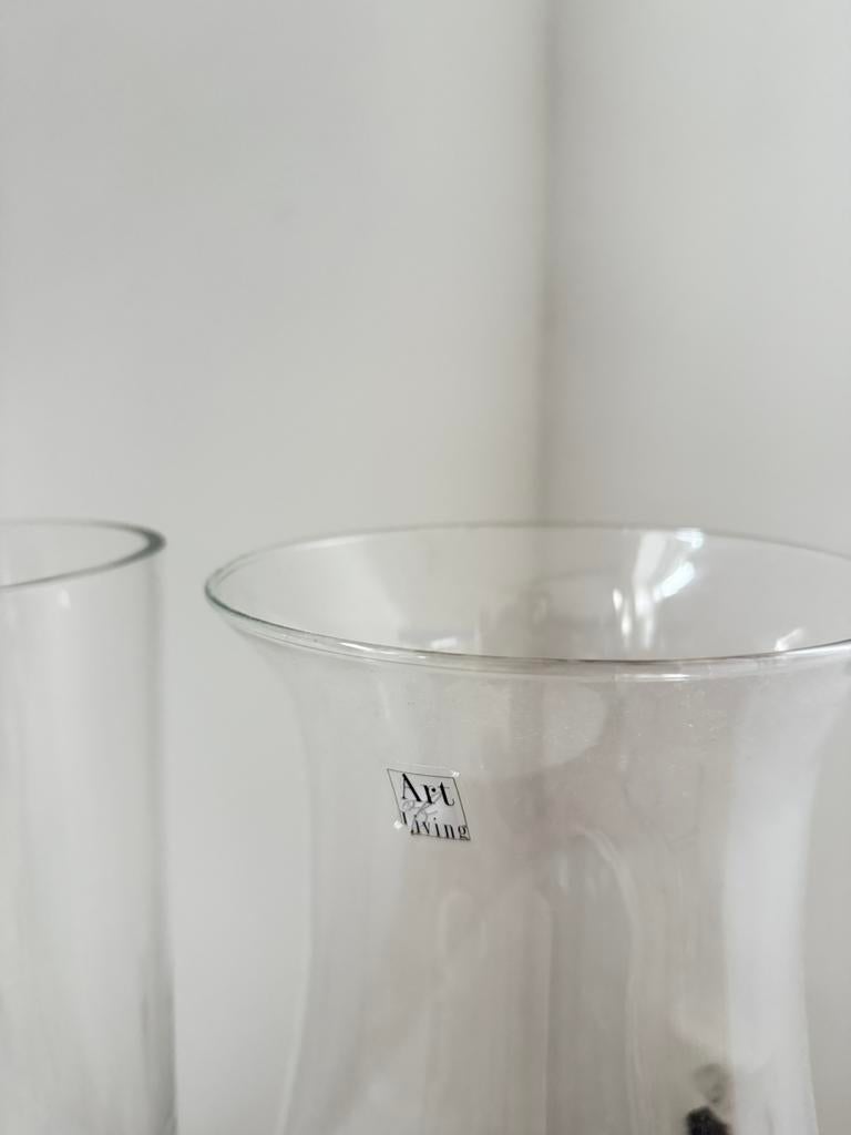 Art of living vazen, Huis en Inrichting, Ophalen of Verzenden, Zo goed als nieuw, Rond, Glas