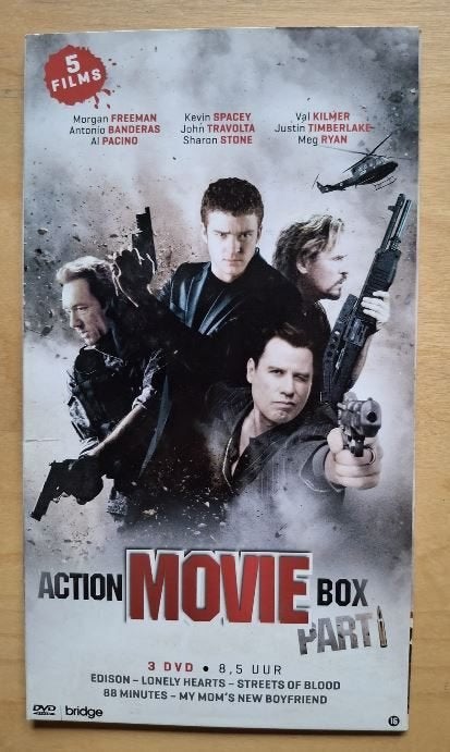 Action Movie Box Part 1 - 3DVD - 5 Films, Vanaf 16 jaar, Ophalen of Verzenden, Zo goed als nieuw, Actie