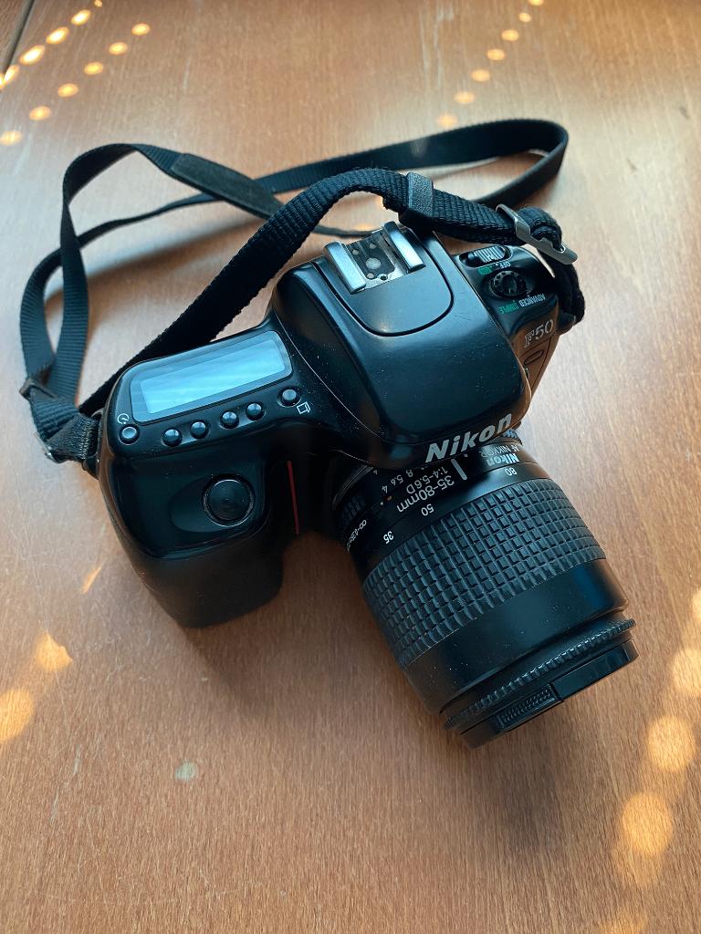 nikon spiegelreflex camera F50, Audio, Tv en Foto, Ophalen, Gebruikt, Spiegelreflex, Nikon