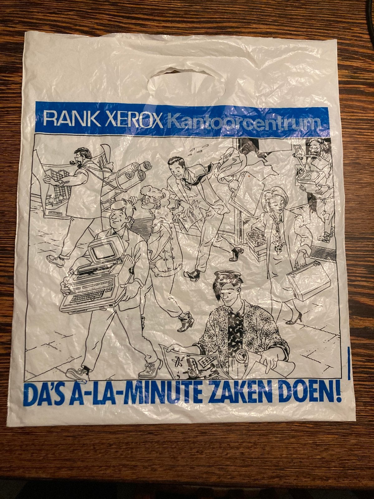 Vintage Rank Xerox Plastic Tas, Ophalen of Verzenden, Zo goed als nieuw