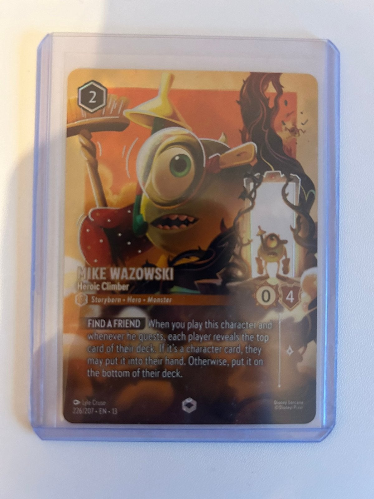 Lorcana mike wazoski, Ophalen of Verzenden, Zo goed als nieuw