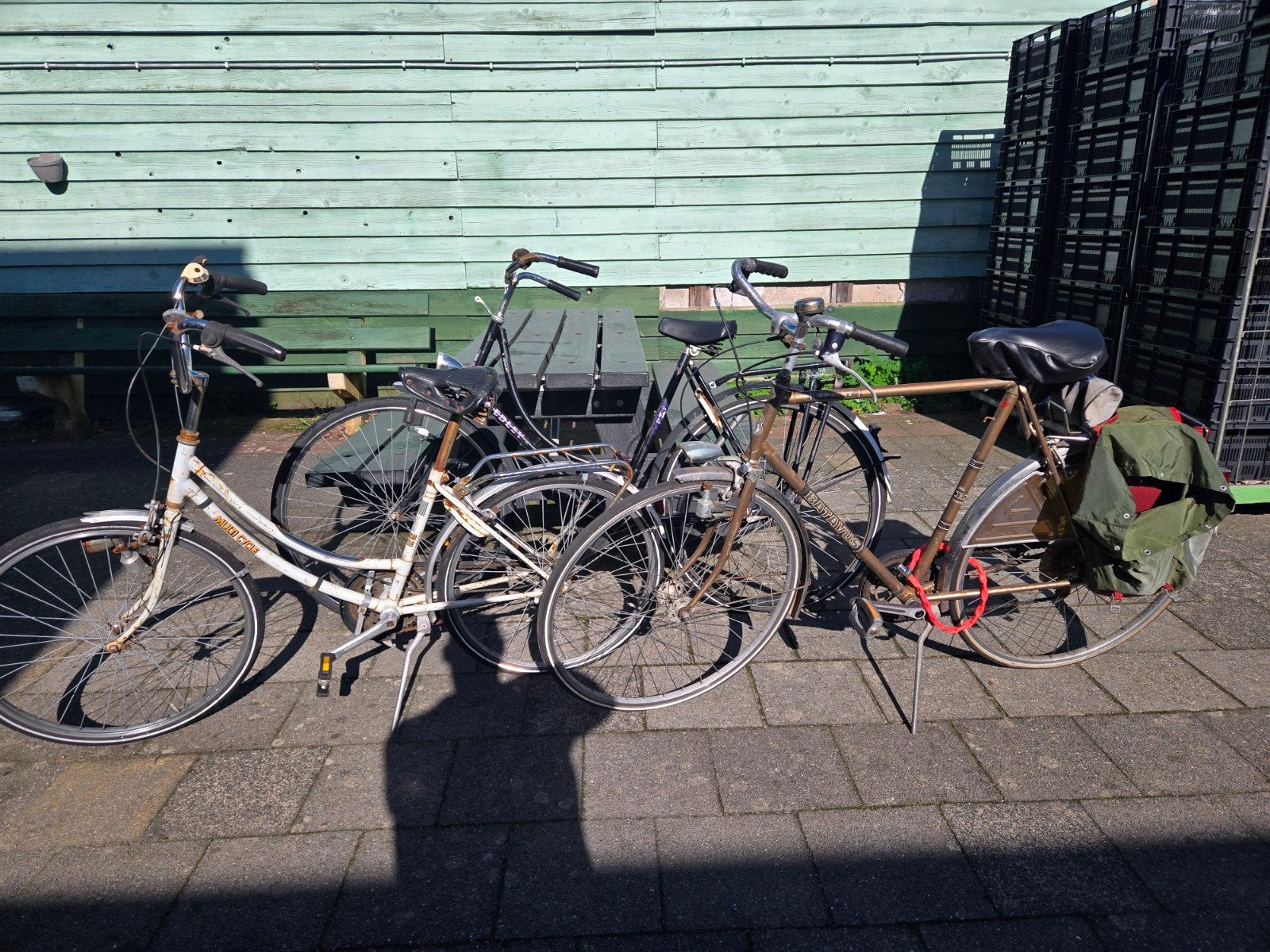Drie gebruikte fietsen, Velgrem, Ophalen, Overige merken, 53 tot 56 cm