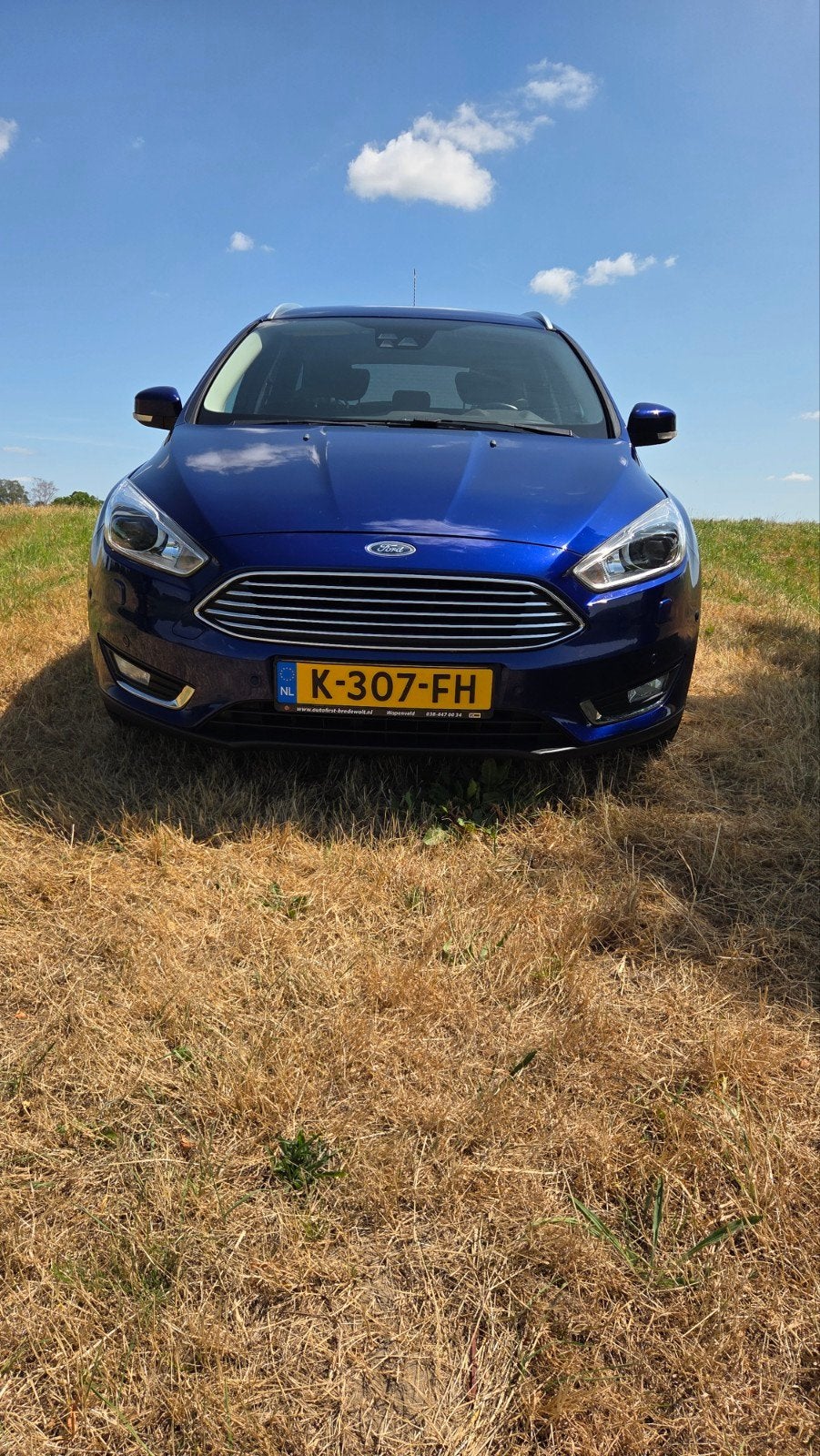 Ford Focus 1.5 Ecoboost 134KW Wagon 2014 Blauw, Auto's, Stof, 1498 cc, Zwart, 4 cilinders