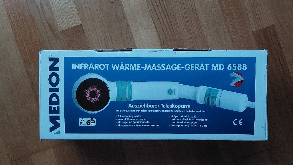 Infrarood massagetoestel met diverse opzetstukken, Ophalen of Verzenden, Gebruikt, Apparaat